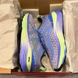 Puma Womens ForeverRun nitro Running Shoes Size 8.5 Elektro purple-fizzy Lime